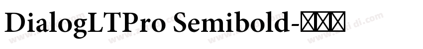 DialogLTPro Semibold字体转换
